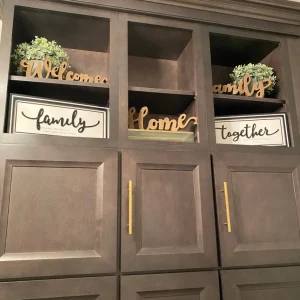 Inspire Me! Home Decor Wooden Script Signs (3 Words) WALL ART & MIRRORS