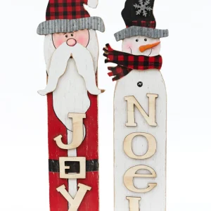 Inspire Me! Home Decor Wooden Holiday Sign (2 Styles) SEASONAL