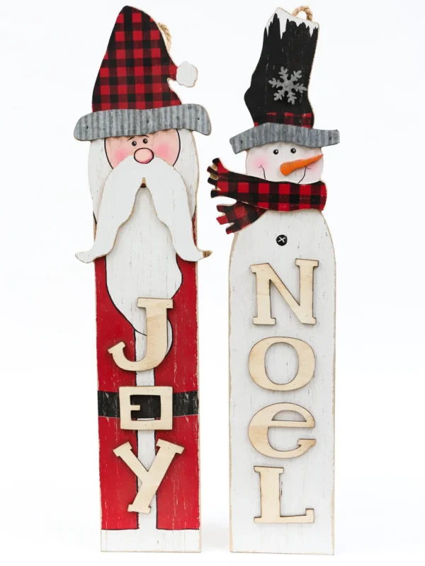 Inspire Me! Home Decor Wooden Holiday Sign (2 Styles) SEASONAL