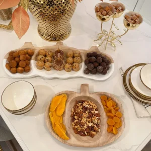 Inspire Me! Home Decor Wooden Pumpkin Tray