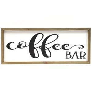 Inspire Me! Home Decor Wooden Coffee Bar Sign
