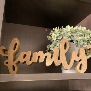 Inspire Me! Home Decor Wooden Script Signs (3 Words) WALL ART & MIRRORS