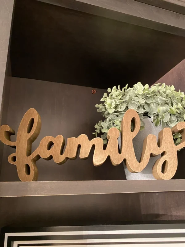 Inspire Me! Home Decor Wooden Script Signs (3 Words) WALL ART & MIRRORS