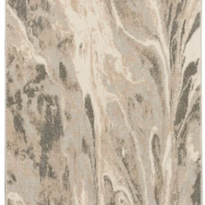 Nourison Elegance Area Rug- Grey/Charcoal/beige (5 Sizes) PILLOWS, RUGS, & THROWS